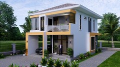 25×35 Small House Plan 7.5×9 Meter 3 Bedrooms PDF Full Plans (A4 Hard Copy)
