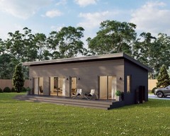 Modern Cabin House, 16′ x 40′, 640 Sq Ft, Tiny House, Architectural Plans