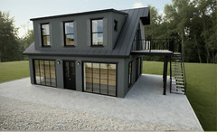 848 Sqft ADU (in-law suite) 2 car Shop/Garage with a 1Bed/1.5Bath APT. above