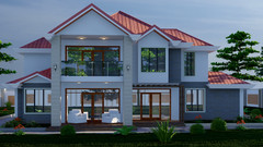 Modern Villa House Design (4 bedroom)