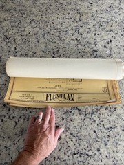 Lot Of 27- 1948 Home Plan Blueprints TRIFLEX Service Washington DC Plan Roll Set
