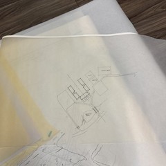Vintage Architectural Site Plan Princeton NJ Landscape Drawings Blueprint Lot