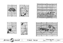 Japanese Traditional House Plan Wooden “FITTINGS” Shrine Temple Building Drawing