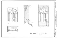 Italianate Victorian home of President van Buren, detailed architectural plans