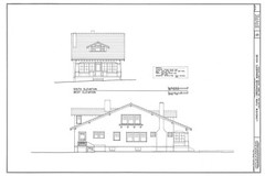 Traditional America Bungalow House Plans, 3+ bedrooms, 2 baths, narrow lot