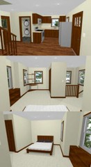 20×16 Tiny House — PDF Floor Plan — 599 sq ft — Model 9A