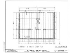 Traditional Colonial Style farmhouse, country home, 2 bedrooms, printed plans
