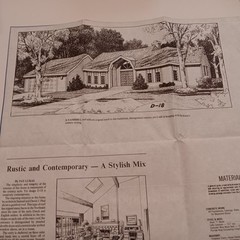 HOUSE OF THE WEEK STUDY PLAN. VINTAGE AP NEWSFEATURES, ARCHITECT DESIGNED HOUSES