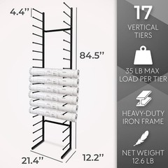 17 Tier Metal Document Organizer Blueprints Maps Plans Architects Engineers New