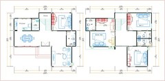 41×35 Feet Small House Plan 12.4×11 Meter 4 Beds 4 Baths Terrace (A4 Hard Copy)