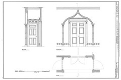 Italianate Victorian home of President van Buren, detailed architectural plans