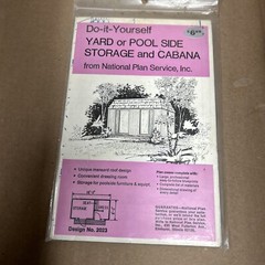 Yard Pool Side Storage Cabana Do It Yourself Design B2023 National Plan Service