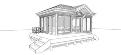 25×18 Backyard Office / Bar / Tiny House Architectural Build Plans PDF Download