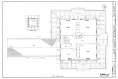 Victorian Italianate house, large porches, printed architectural floor plans