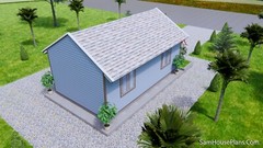 13×23 Feet 4×7 Meter 1 Car Garage Shed Plan PDF Plans (A4 Hard Copy)
