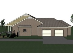 Abbigale 2161G 5 ALL BRICK home, house plan 4 beds, 2.5 baths PDF