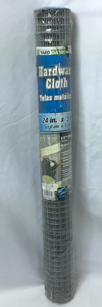 Silver Galvanized Hardware Cloth for Fence (24 Inch x 5 Foot) Yardgard