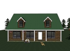 Beth_1466G-2 log covered house 3 bed rm. / 2 bath ,3 car garage PDF