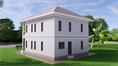 Custom House Plan 9×11 Meter 26×36 Feet 5 Beds 3 Baths Hip Roof (A4 Hard Copy)