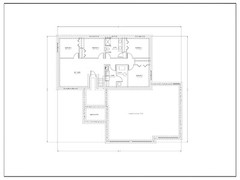 Quaint Split Level Home Plan – 6 Bedroom 3 Bath Master Suite