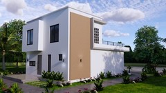 26×33 House Plans 8×10 Meter 3 Beds 3 Baths Terrace Roof PDF Plan (A4 Hard Copy)