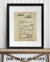 The Alamo Architectural Elevations Mission San Antonio de Valero Historic Art