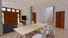Small House Design 8×10 Meter 27×40 Feet 4 Beds 3 Baths Hip Roof (A4 Hard Copy)