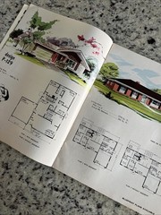 Vintage 1972 MCM Home Plans Design Catalog Blueprints Ranch Split-Level Houses