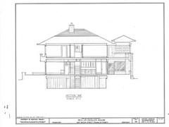 Frank Lloyd Wright Prairie Home, 3-4 bedrooms, architectural house plans