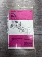 Do it yourself Wet Bar Plans B2028