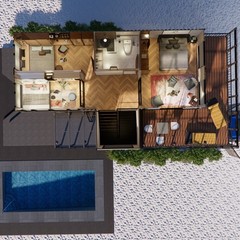 Container house plans – 3 bedrooms – 2 bathrooms – Digital PDF File
