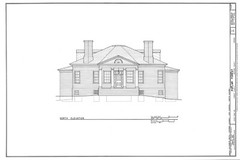 Poplar Forest by Thomas Jefferson, octagon Colonial country house detailed plans