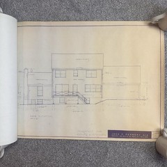 1960’s VTG Mid Century Modern House Blueprints Plan Kisco NY Complete 7 Pages