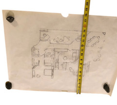 Vintage Architectural Drawings Lot of 5 Hand Drawn Plans