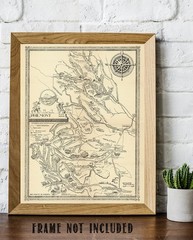Philmont Scout Ranch Vintage Map 1948 Cimarron New Mexico Trail Plan