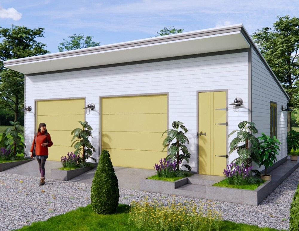 30×20 Garage Shed Plan 9×6 Meter 2 Car Shed Roof PDF Plans (A4 Hard Copy)