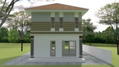 Custom House Plan 23×23 Feet 7×7 Meter 3 Beds 3 Bath Hip Roof PDF (A4 Hard Copy)