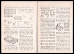 “Concrete Garden Furniture” 1921 vintage HowTo PLANS Patio Benches~Planters~Urns