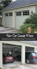 Two-Bay Car Barn Plans with Lofts – 3 Different Sets of Pole-Barn Plans (G2)