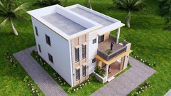 26×36 Feet House Plans 8×9 Meter 3 Bedrooms 2 Baths Terrace PDF (A4 Hard Copy)
