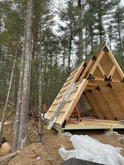 A Frame Plans for a Cabin, Tiny Home, Airbnb, Guest House, He Shed, She Shed