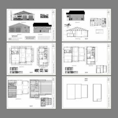 60×44 Apartment with 2-Car 2-RV Garage – PDF FloorPlan – 1,415 sqft – Model 1B