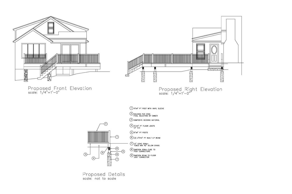 CUSTOM DECK PLAN QUOTE – THIS AUCTION IS FOR QUOTE ONLY – CUSTOM DECK PLANS