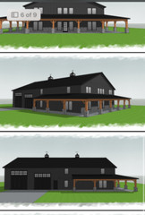 5 bedroom, 3 bath custom shophouse blueprints. 50x80x16 2 story living quarter’s