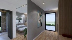 39×49 Feet Modern House Plan 12×15 Meter 5 Beds 6 Baths Flat Roof (A4 Hard Copy)