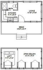20×10 Tiny House — 281 sq ft — PDF Floor Plan — Model 2