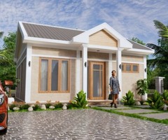 Custom Small House Plan 23×23 Feet 7×7 Meter 1 Bed 1 Bath Gable (A4 Hard Copy)