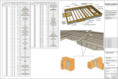 45’x32’ 5 Bed, 3 Bath Two-Story House Architectural Build Plans PDF.