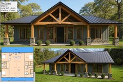 2,080 Sqft (Living) Modern Farm House with – 3 Bedrooms and 2 Baths no Garage
