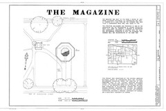 Historic Colonial Williamsburg Octagon brick house printed plans, 2 stories